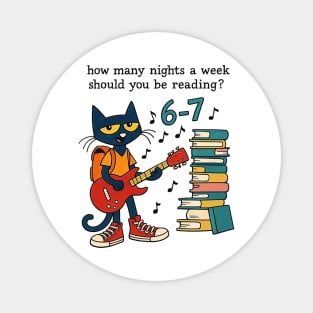 How Many Nights A Week Should You Be Reading 6-7 Pigeon Elephant Piggie Children's Books Teacher Six Seven 67 Magnet
